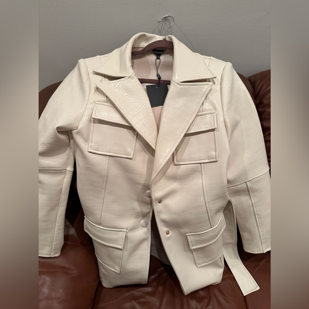 Brand new faux crocodile leather